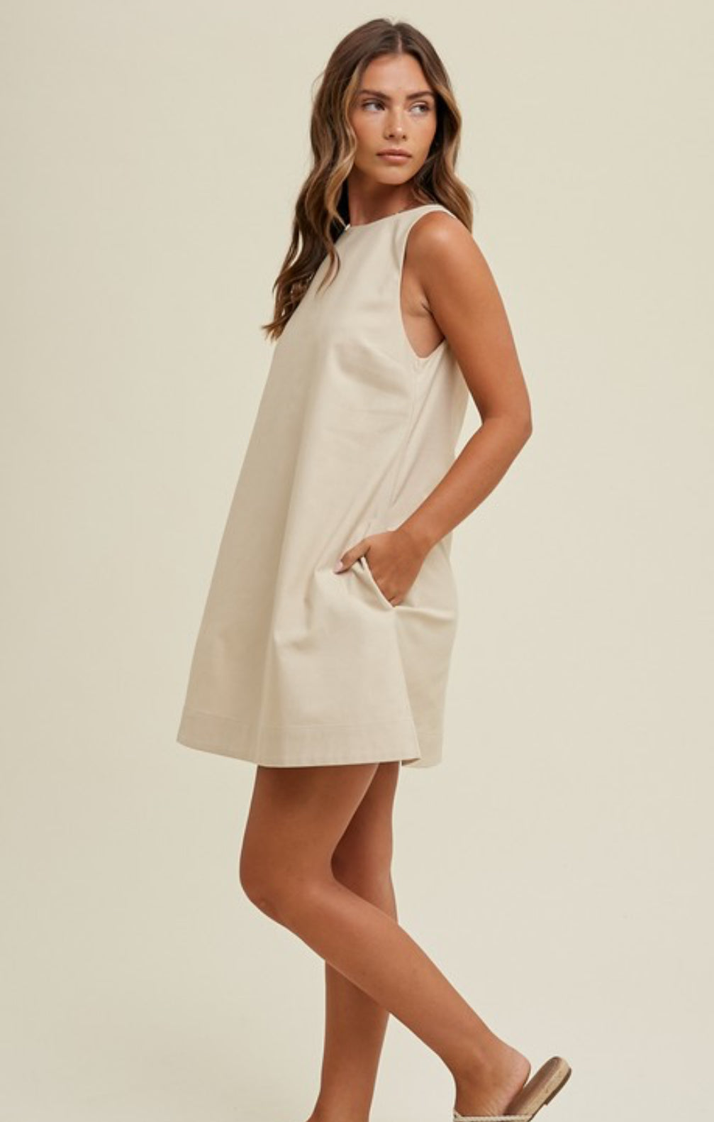 A-Line Linen Dress