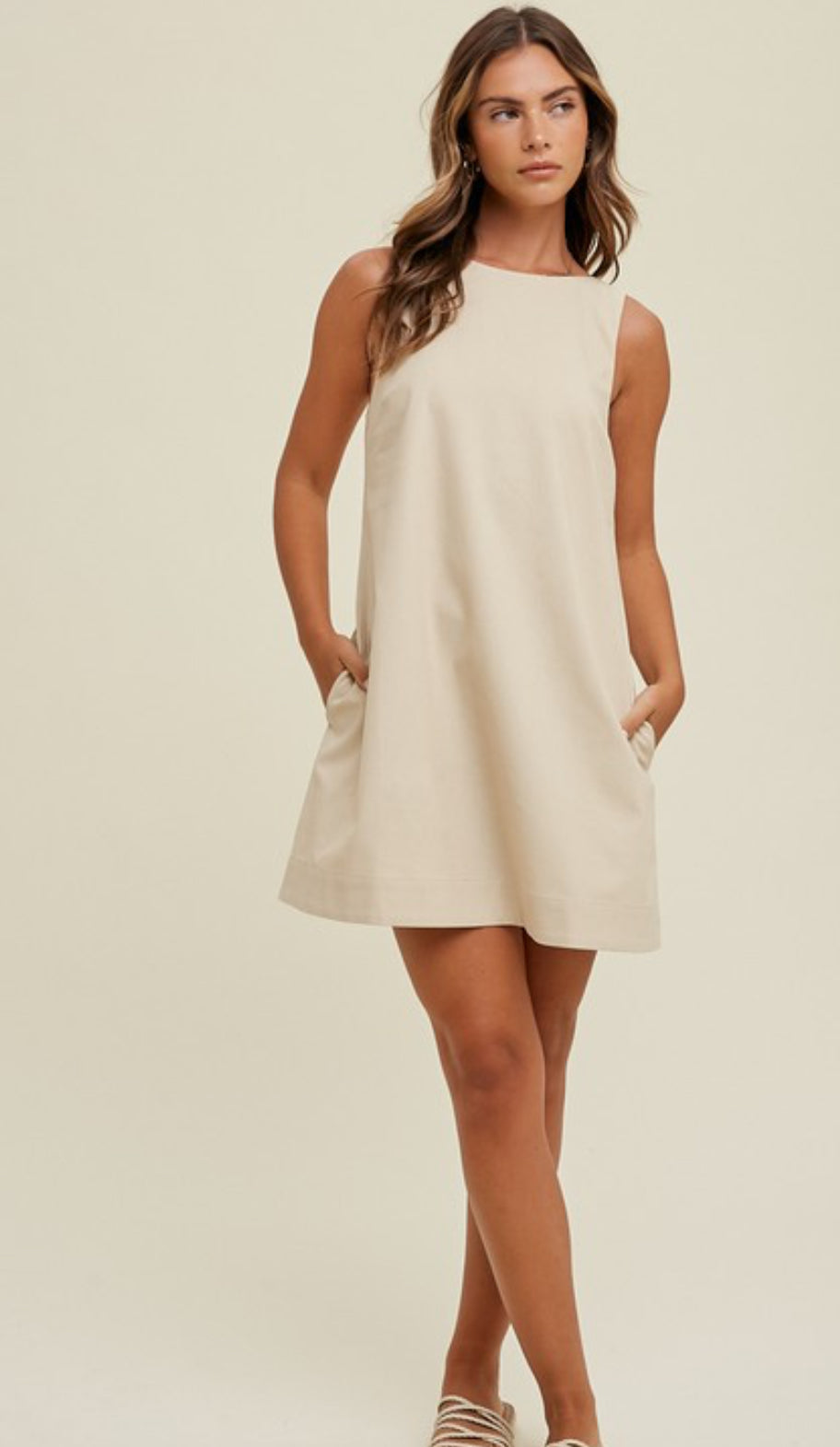 A-Line Linen Dress