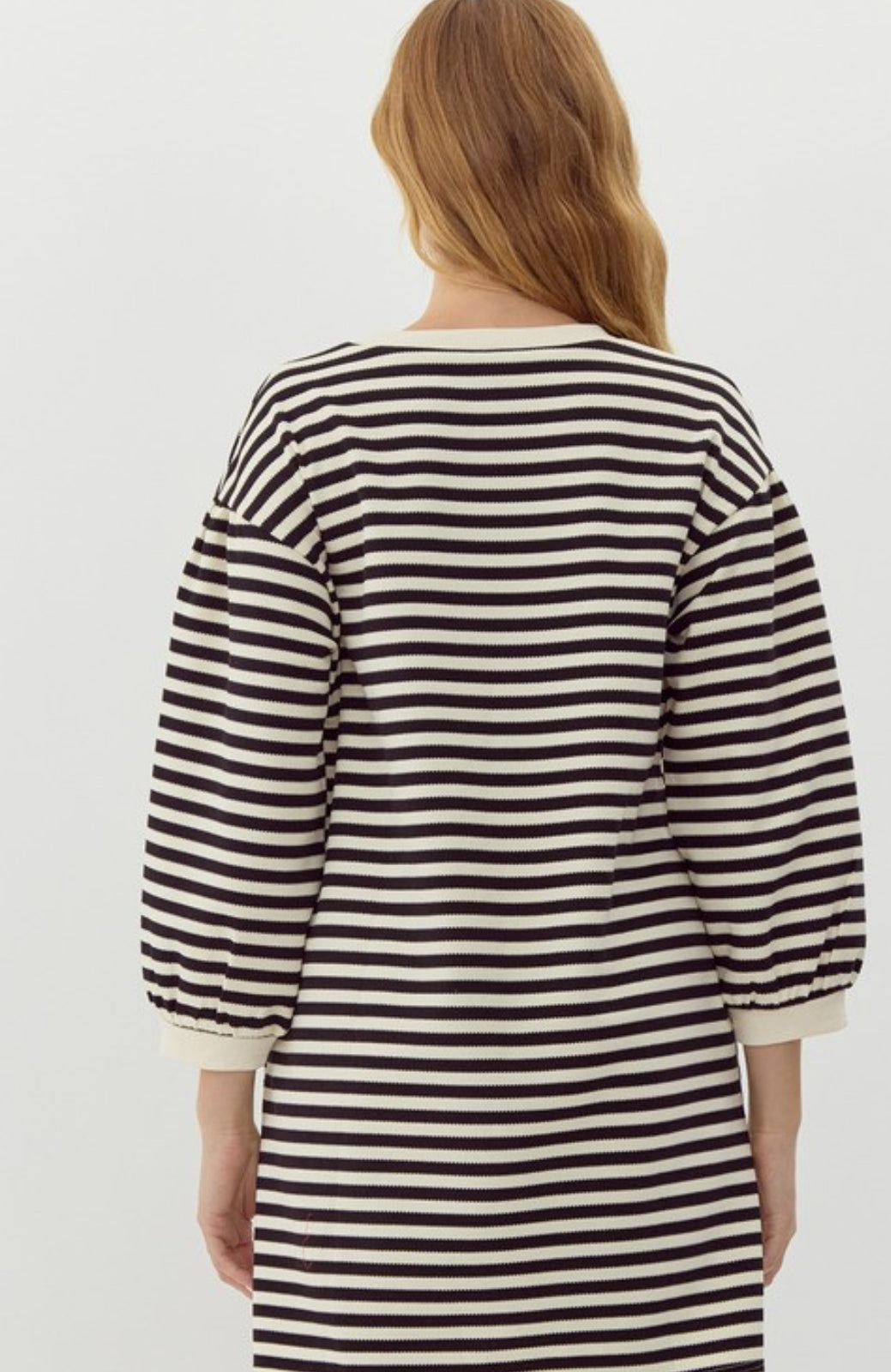 Black and White Stripe Dress